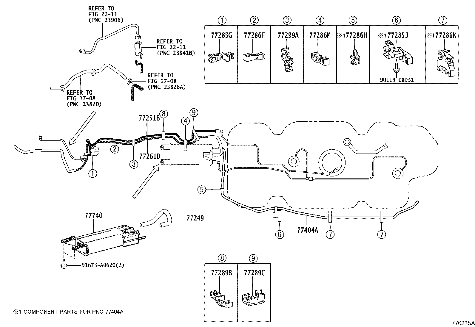 77020-V2100 TUBE ASSY, FUEL SUCTION W/PUMP & GAGE product image