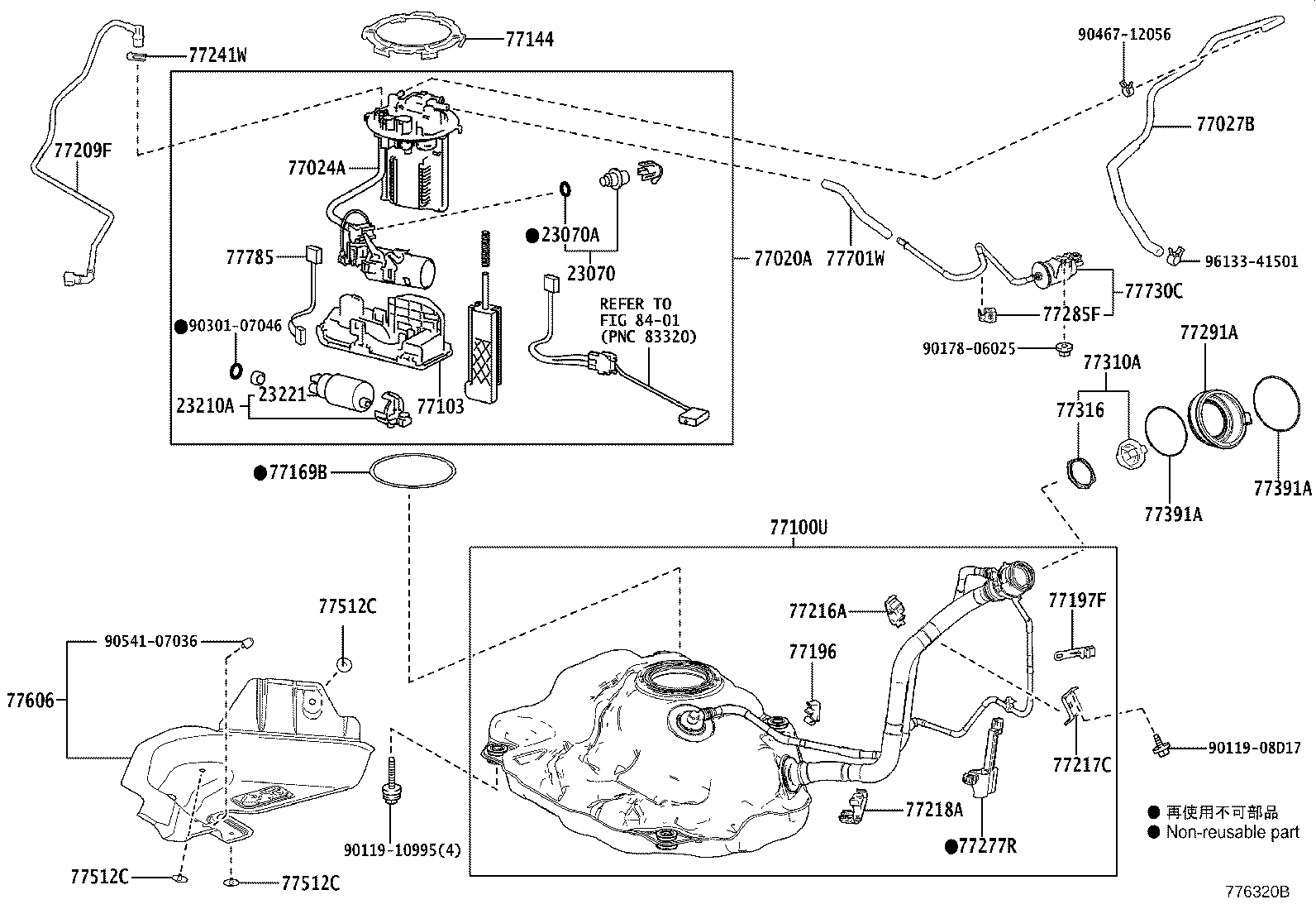 77001-52801 TANK SUB-ASSY, FUEL product image