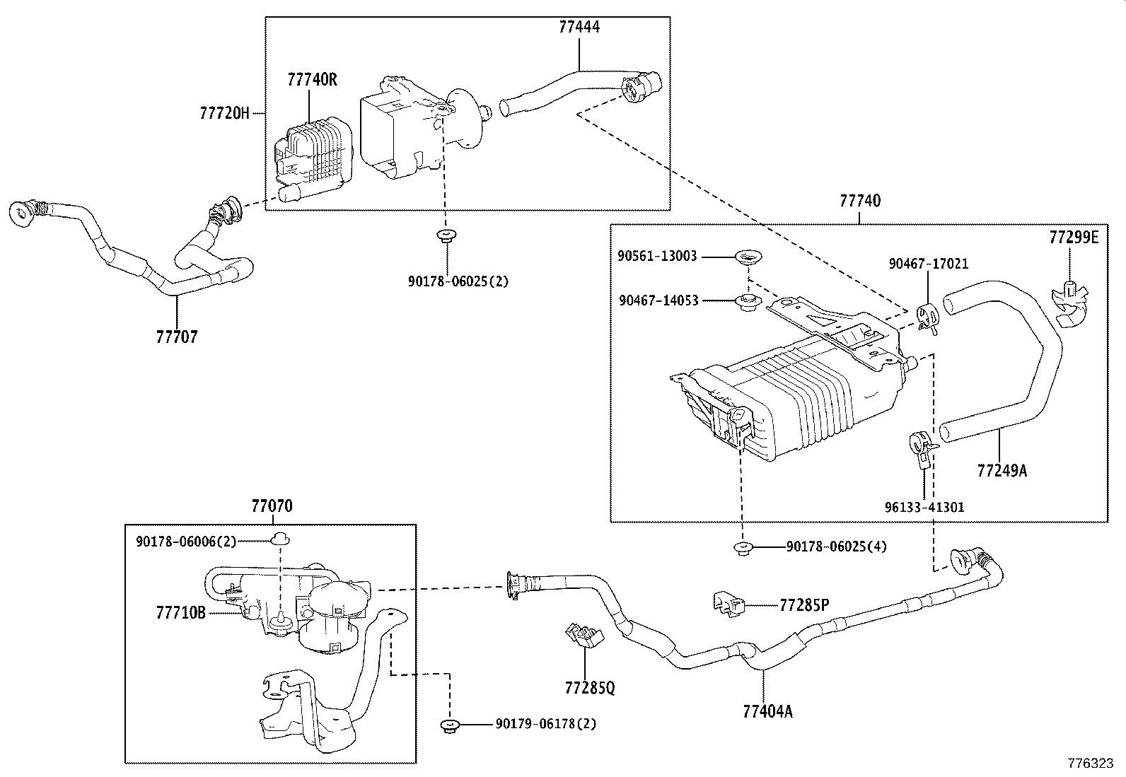 77286-50070 CLAMP, FUEL TUBE, NO.4 product image
