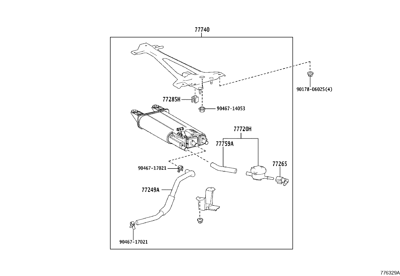 77643-48010 PROTECTOR, FUEL TANK, NO.3 product image