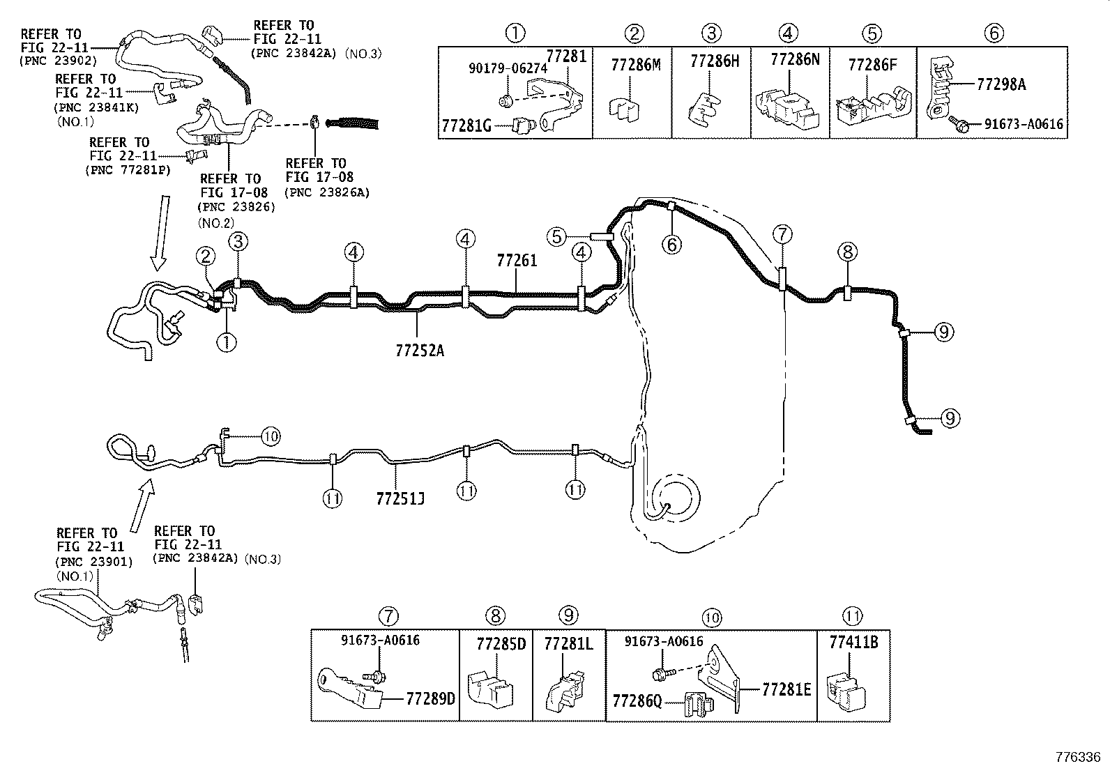 77201-11130 PIPE SUB-ASSY, FUEL TANK FILLER product image