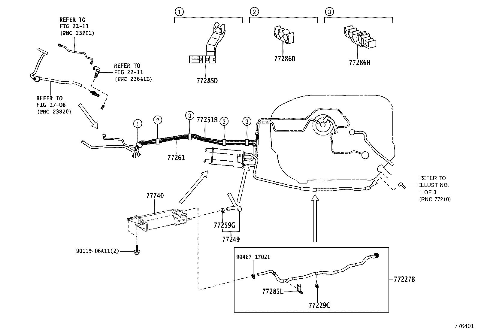 77210-30290 PIPE ASSY, FUEL TANK FILLER product image