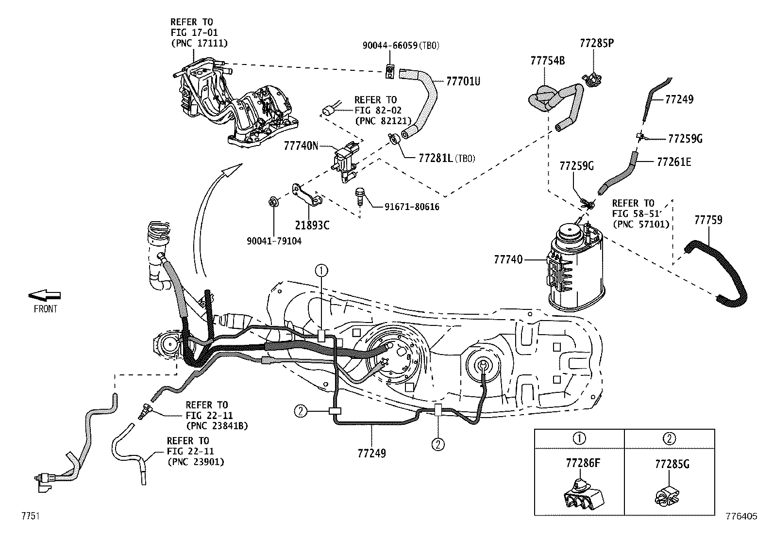 23265-B5030 BRACKET, FUEL PUMP product image
