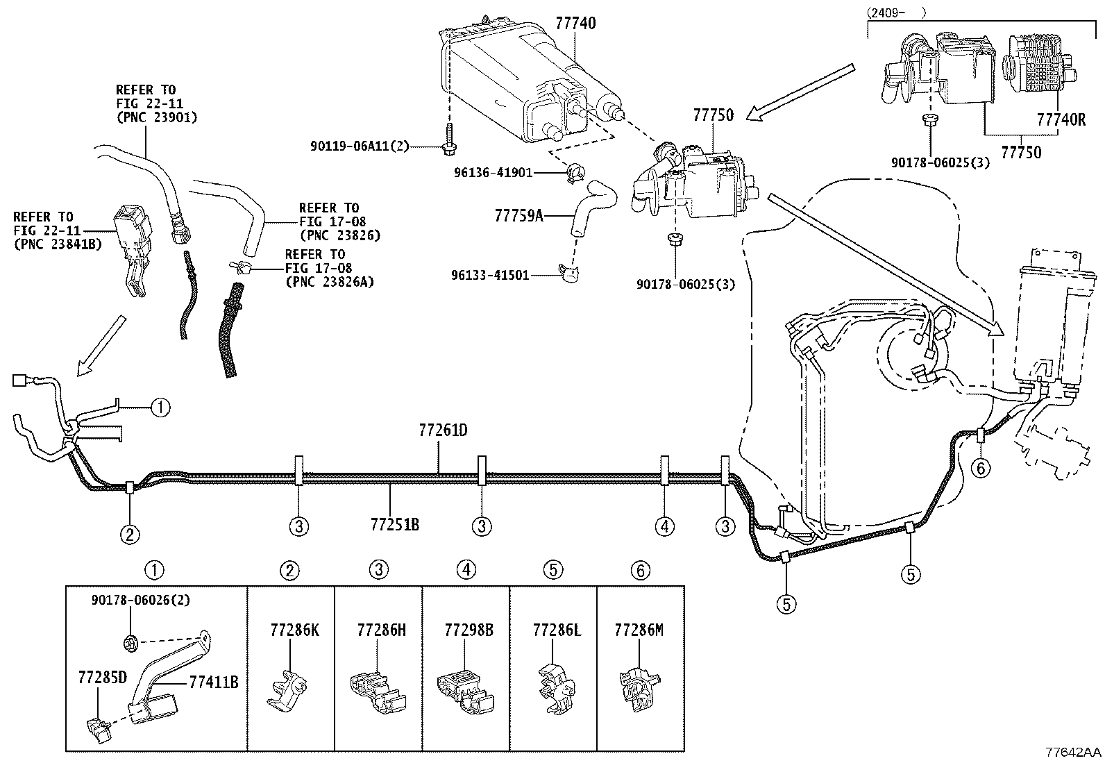 77020-02D10 TUBE ASSY, FUEL SUCTION W/PUMP & GAGE product image