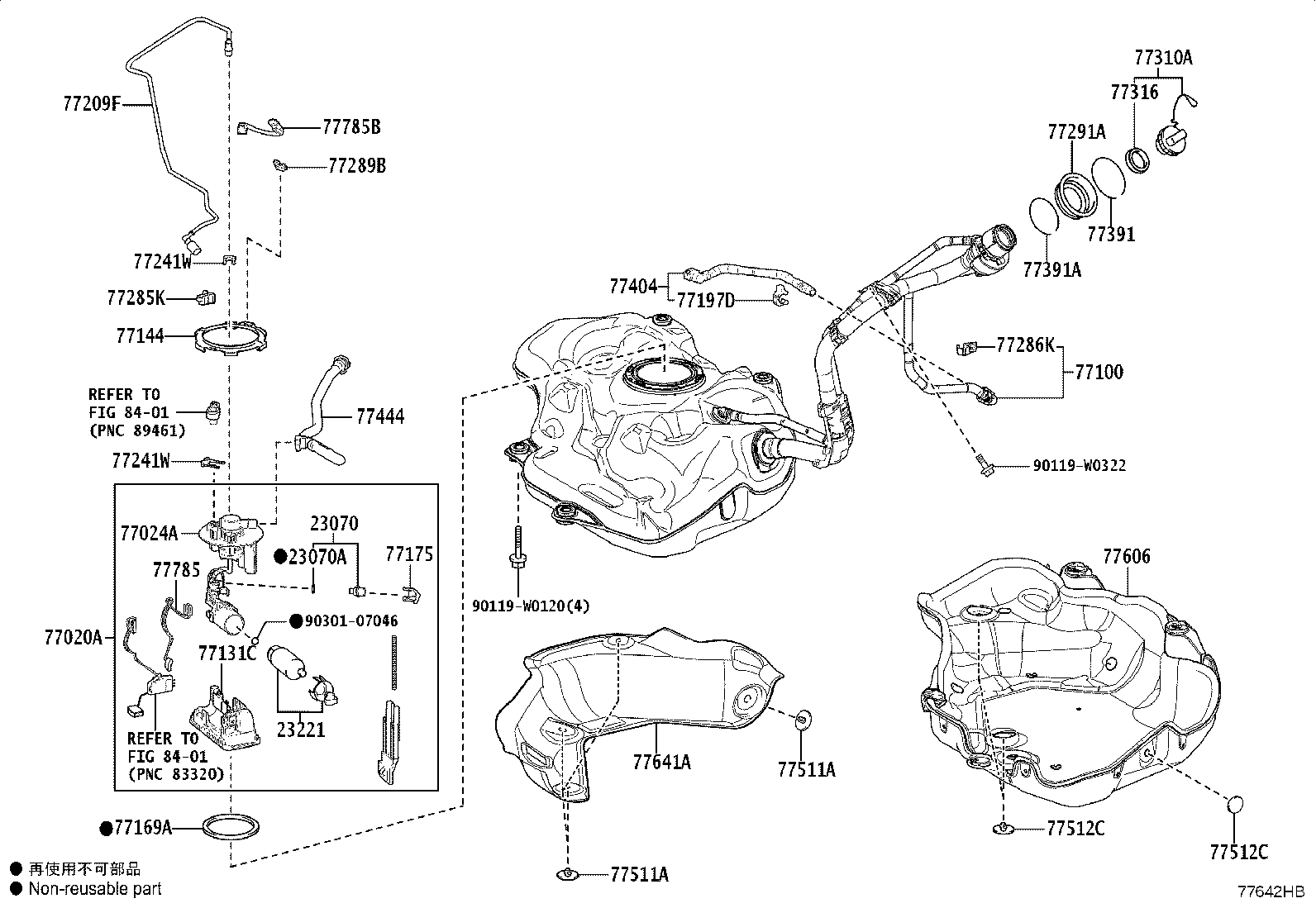 77020-F4120 TUBE ASSY, FUEL SUCTION W/PUMP & GAGE product image