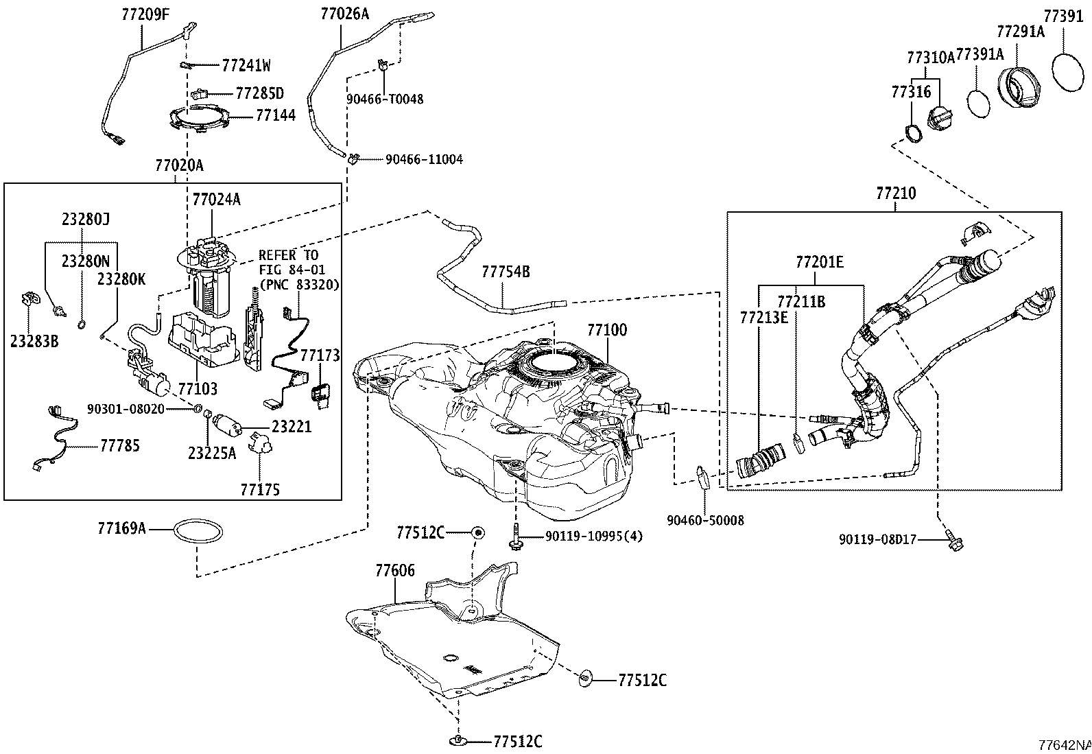 77020-0A040 TUBE ASSY, FUEL SUCTION W/PUMP & GAGE product image