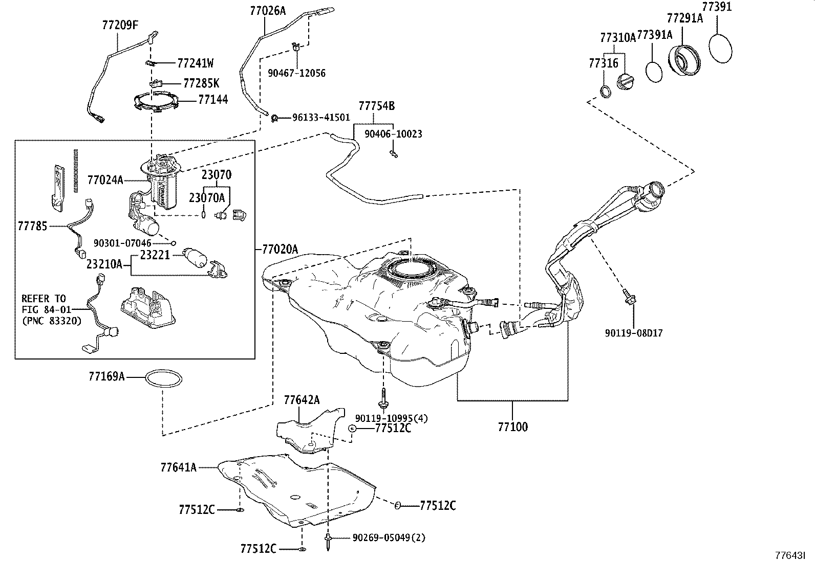 77261-16210 TUBE, FUEL TANK TO CANISTER product image