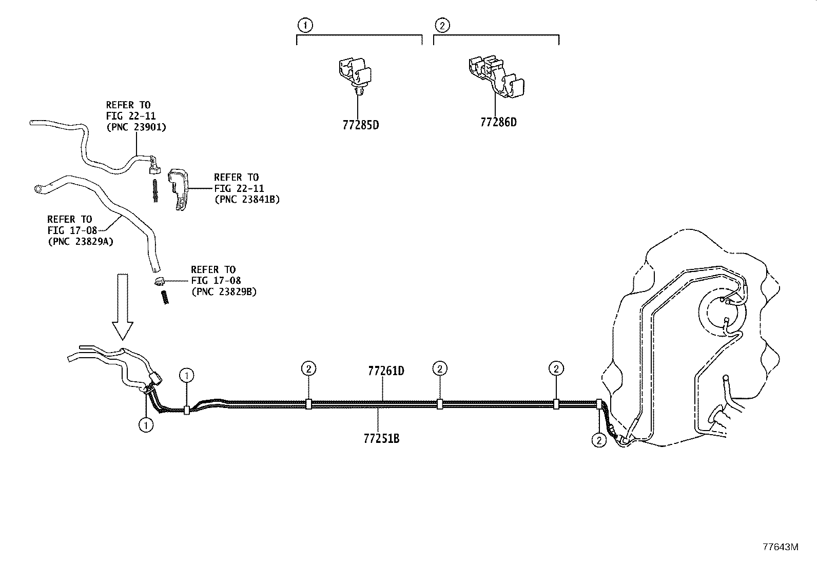 77261-16210 TUBE, FUEL TANK TO CANISTER product image