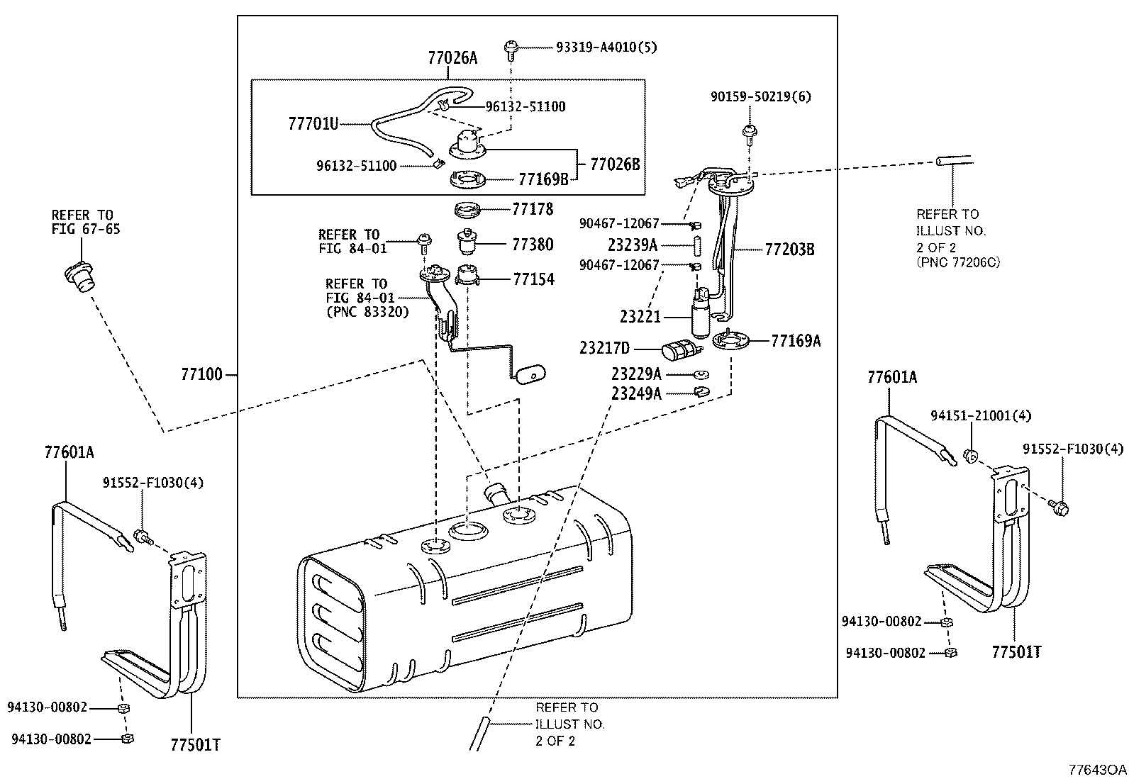 77286-25160 CLAMP, FUEL TUBE, NO.5 product image