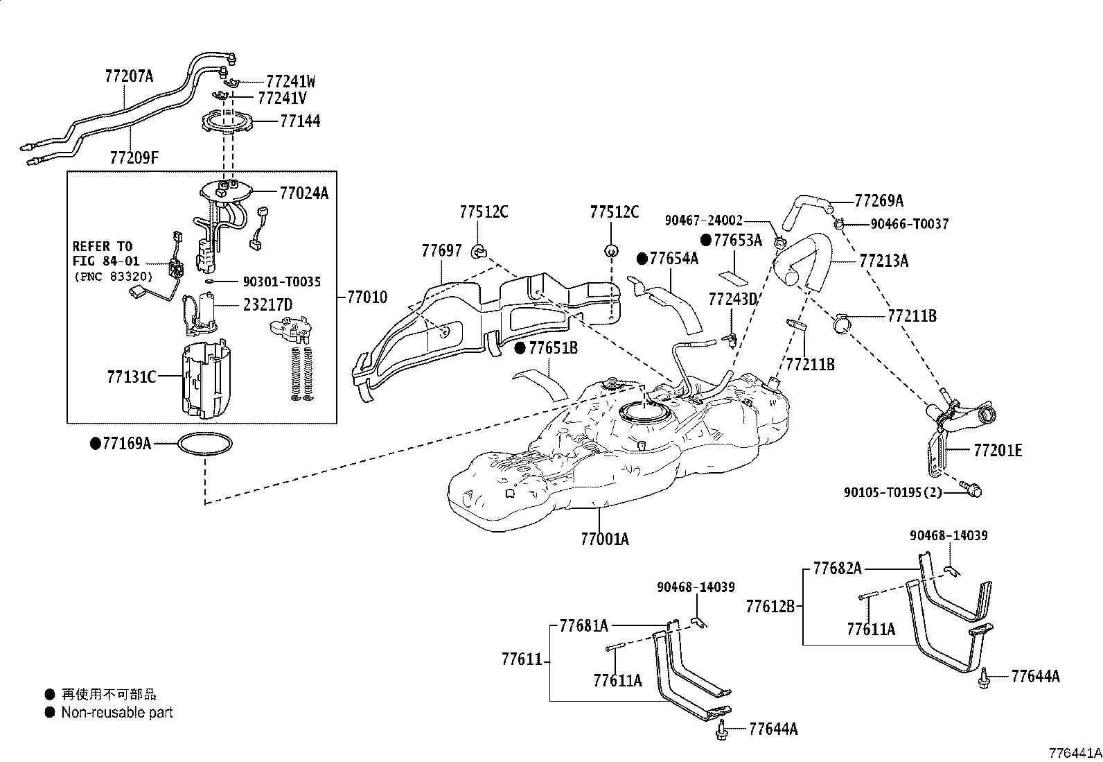 77001-0K810 TANK SUB-ASSY, FUEL product image