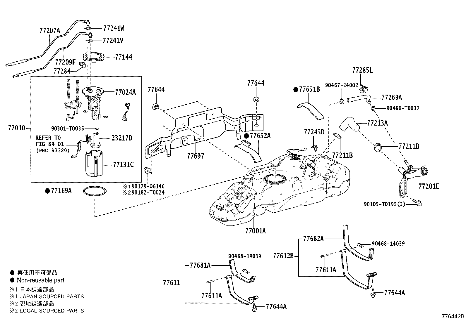 77001-0K810 TANK SUB-ASSY, FUEL product image