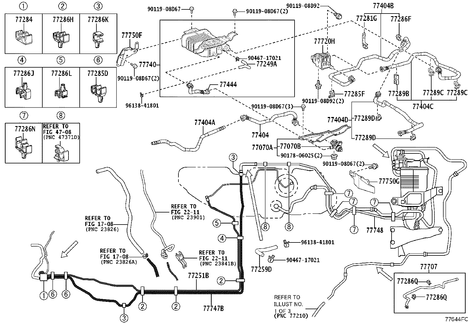 77404-60060 HOSE SUB-ASSY,FUEL TANK VENT product image