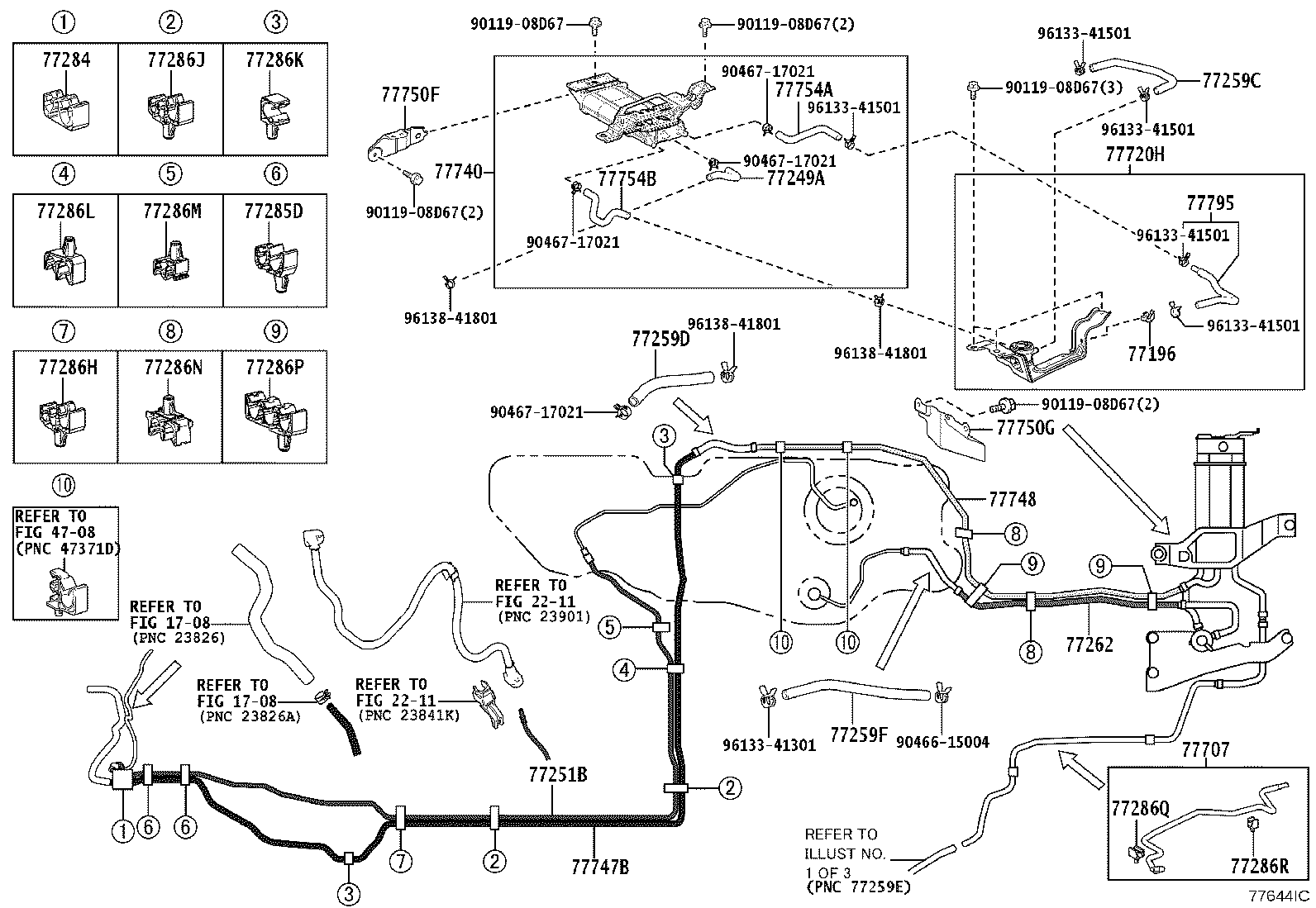 77404-60060 HOSE SUB-ASSY,FUEL TANK VENT product image