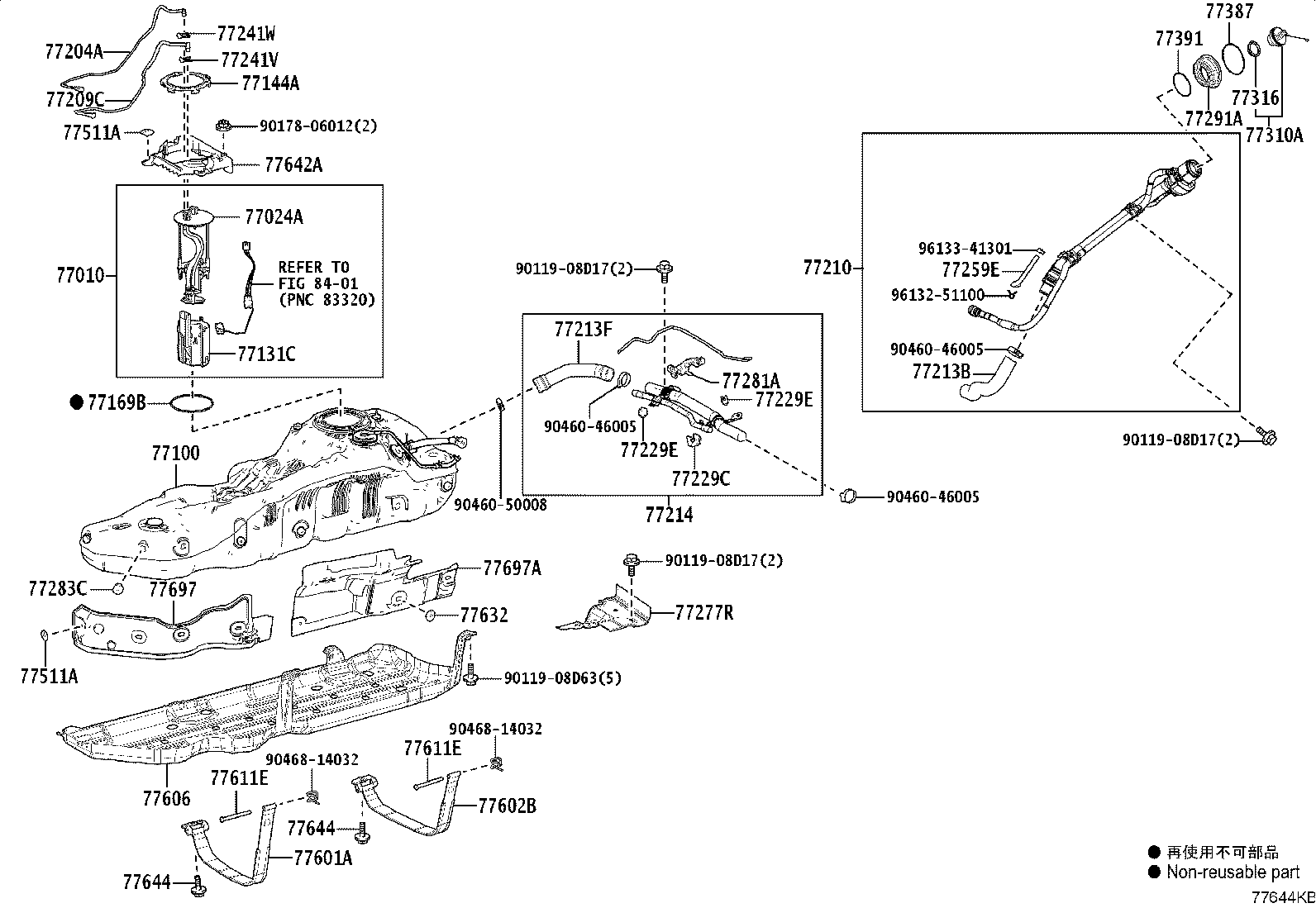 77285-36290 CLAMP, FUEL TUBE, NO.3 product image