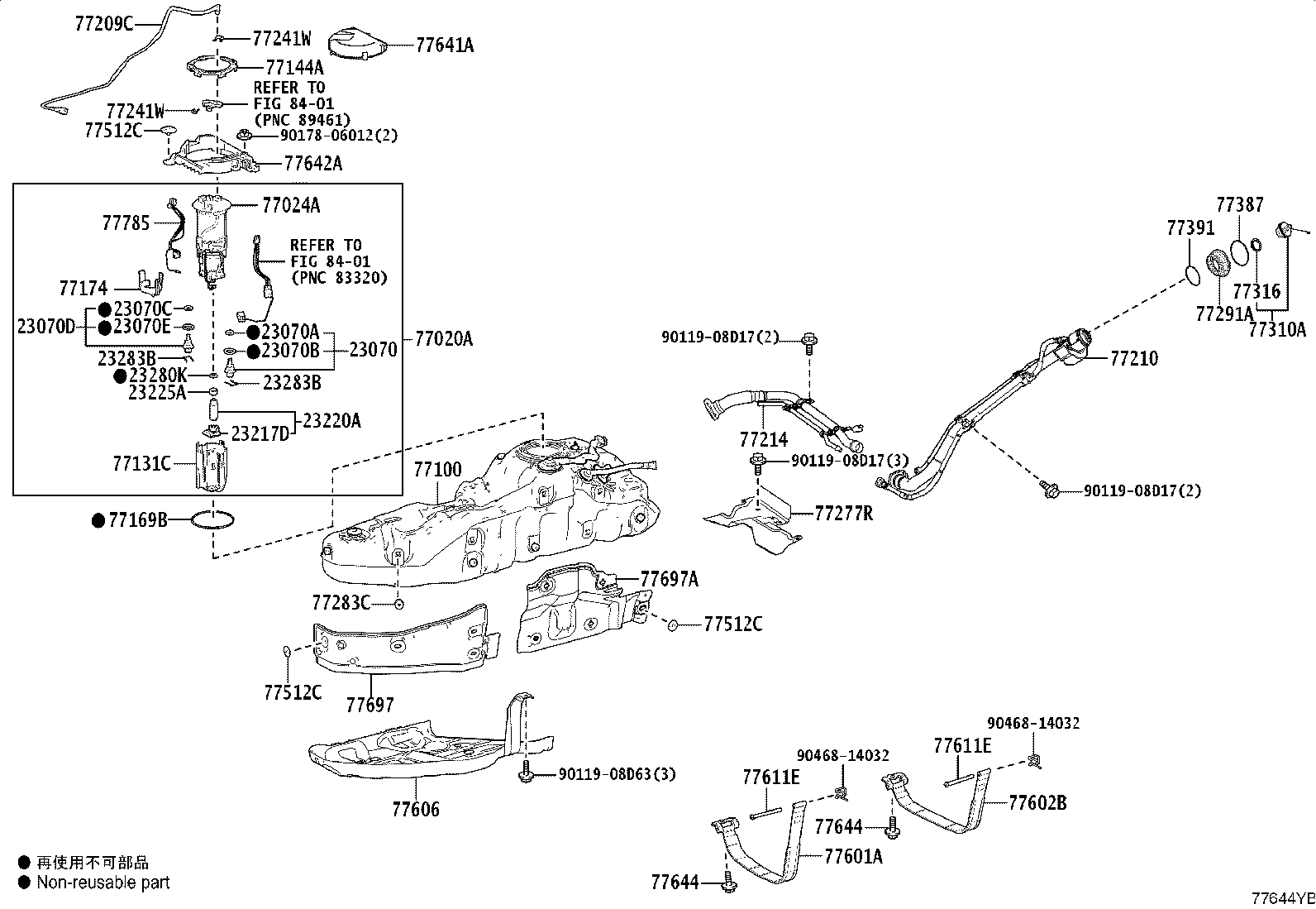 Toyota 77001-60D10 TANK ASSY, FUEL