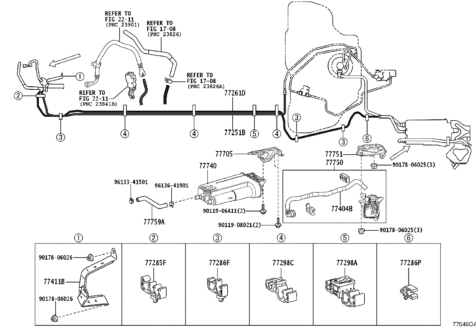 77020-0A100 TUBE ASSY, FUEL SUCTION W/PUMP & GAGE product image