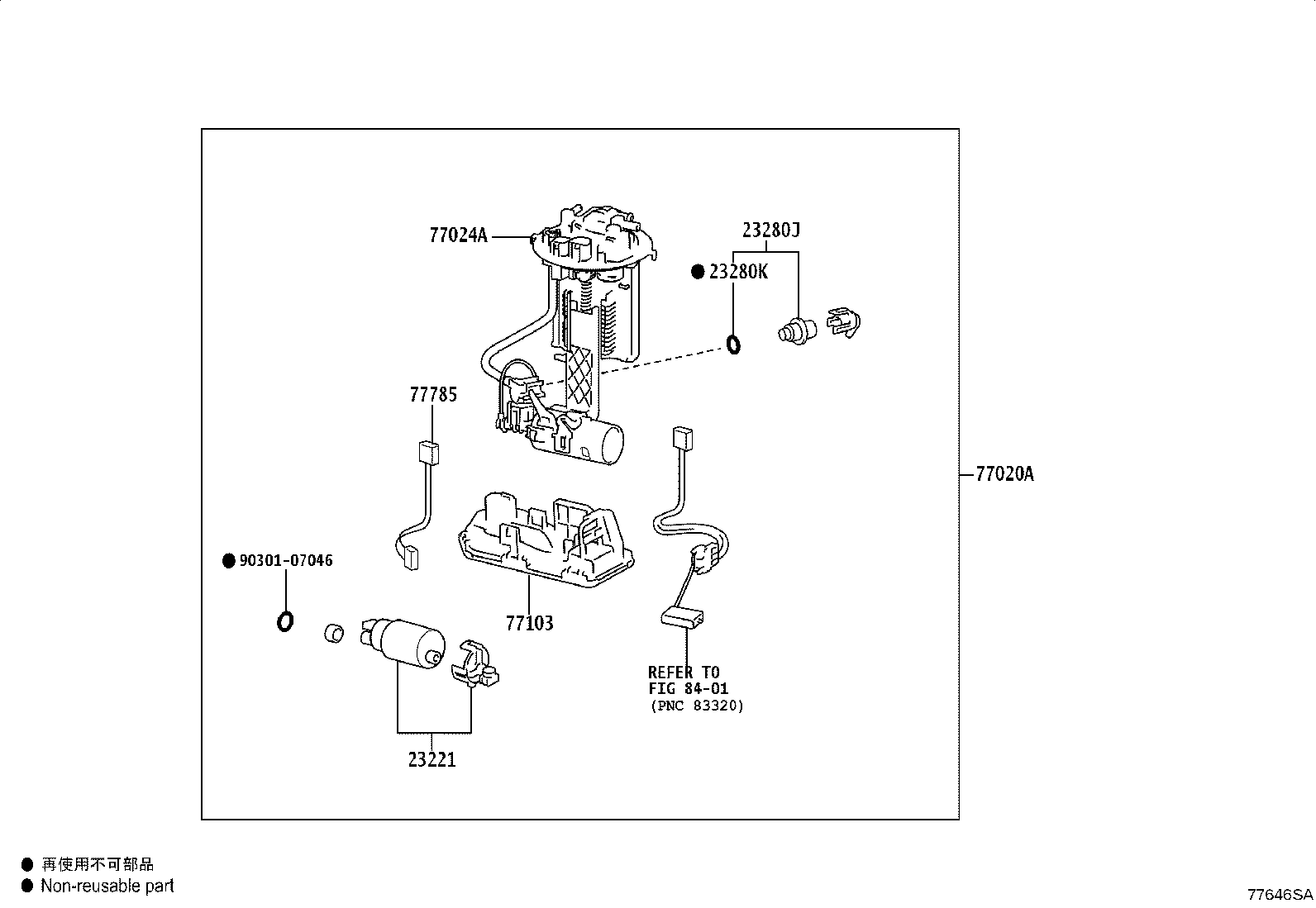 77020-52700 TUBE ASSY, FUEL SUCTION W/PUMP & GAGE product image