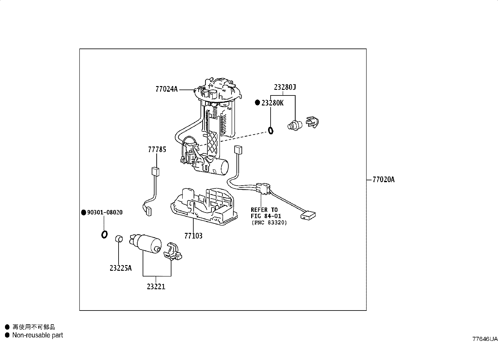 77020-52700 TUBE ASSY, FUEL SUCTION W/PUMP & GAGE product image