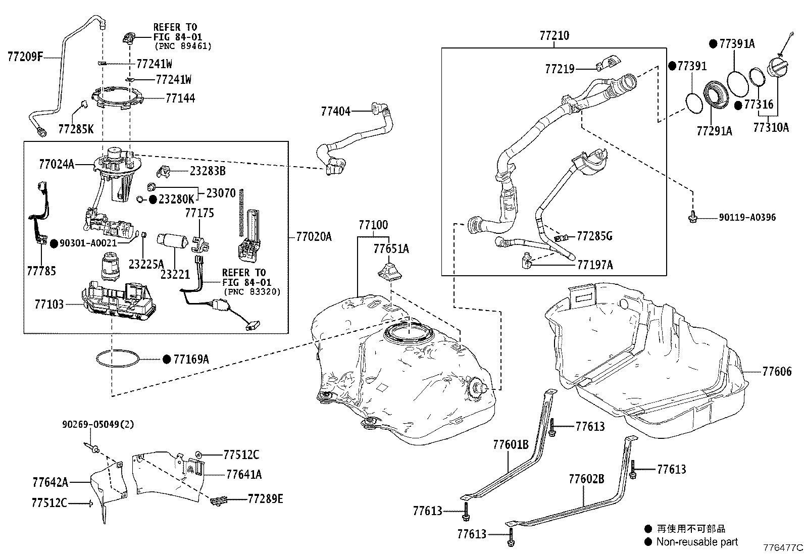 Toyota 77020-06741 TUBE ASSY, FUEL SUCTION W/PUMP & GAGE