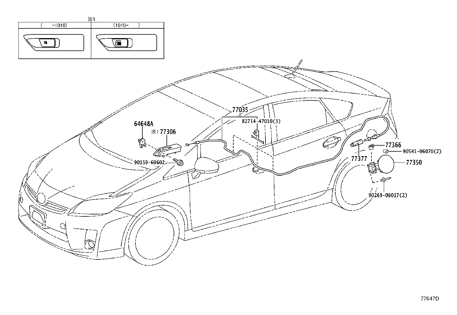 77277-47040 PROTECTOR, FUEL TANK FILLER PIPE product image