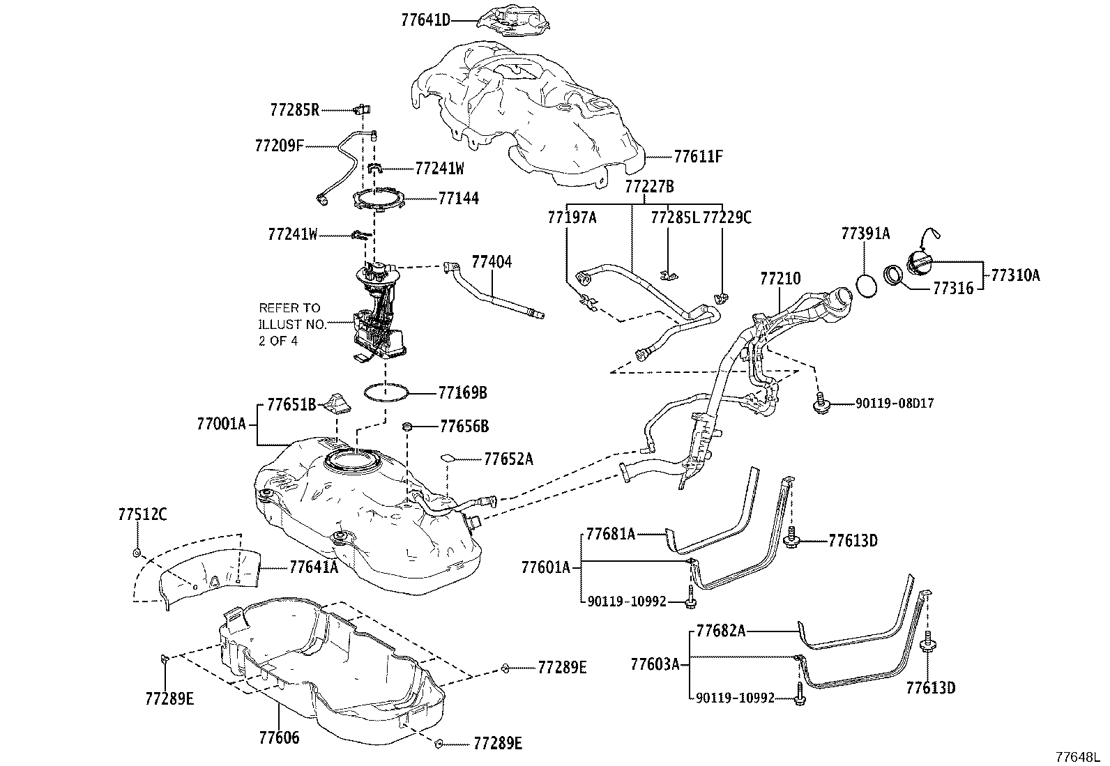 51499-28030 RETAINER, FUEL TANK PROTECTOR product image