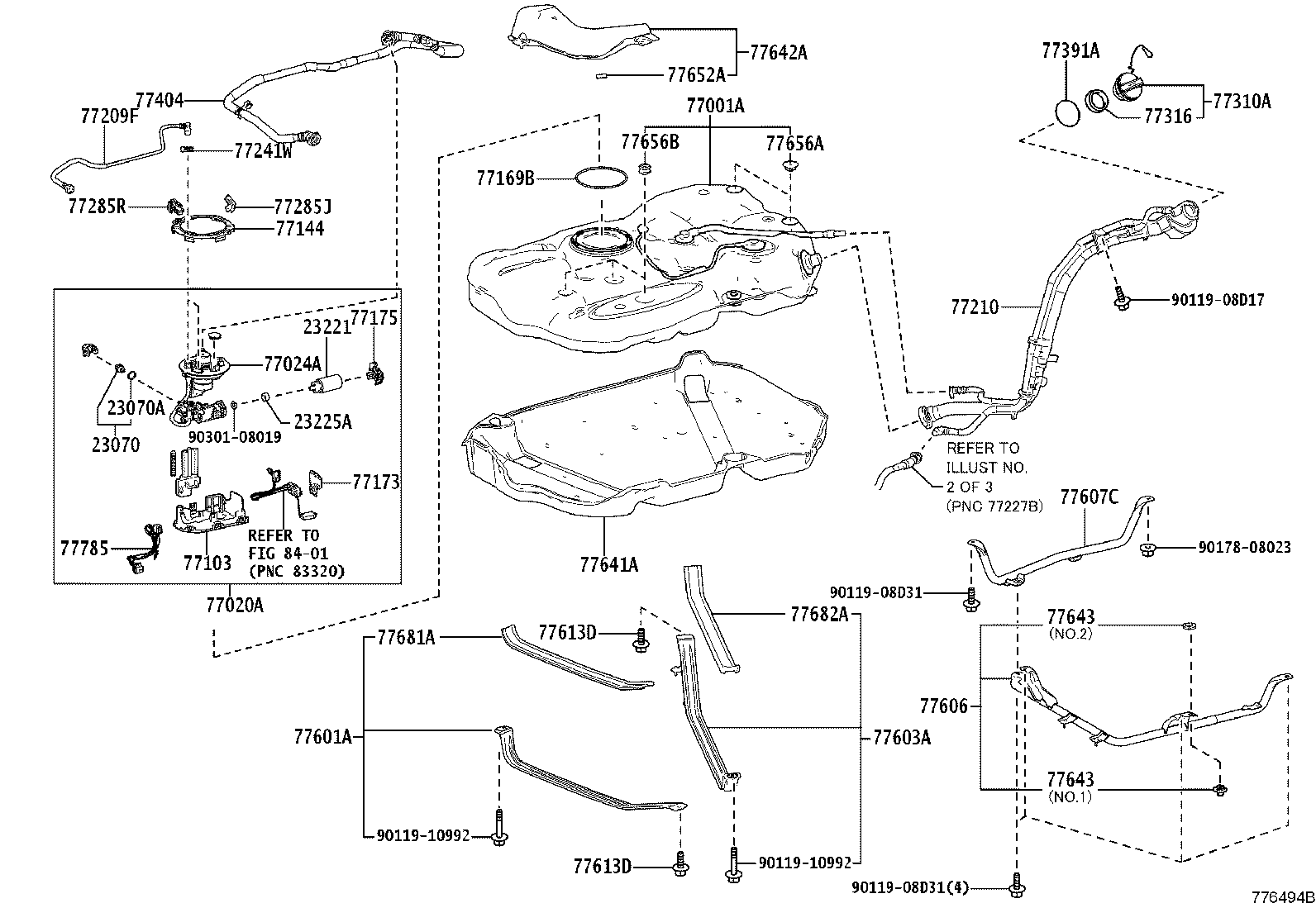 77261-30690 TUBE SUB-ASSY, FUEL EMISSION product image