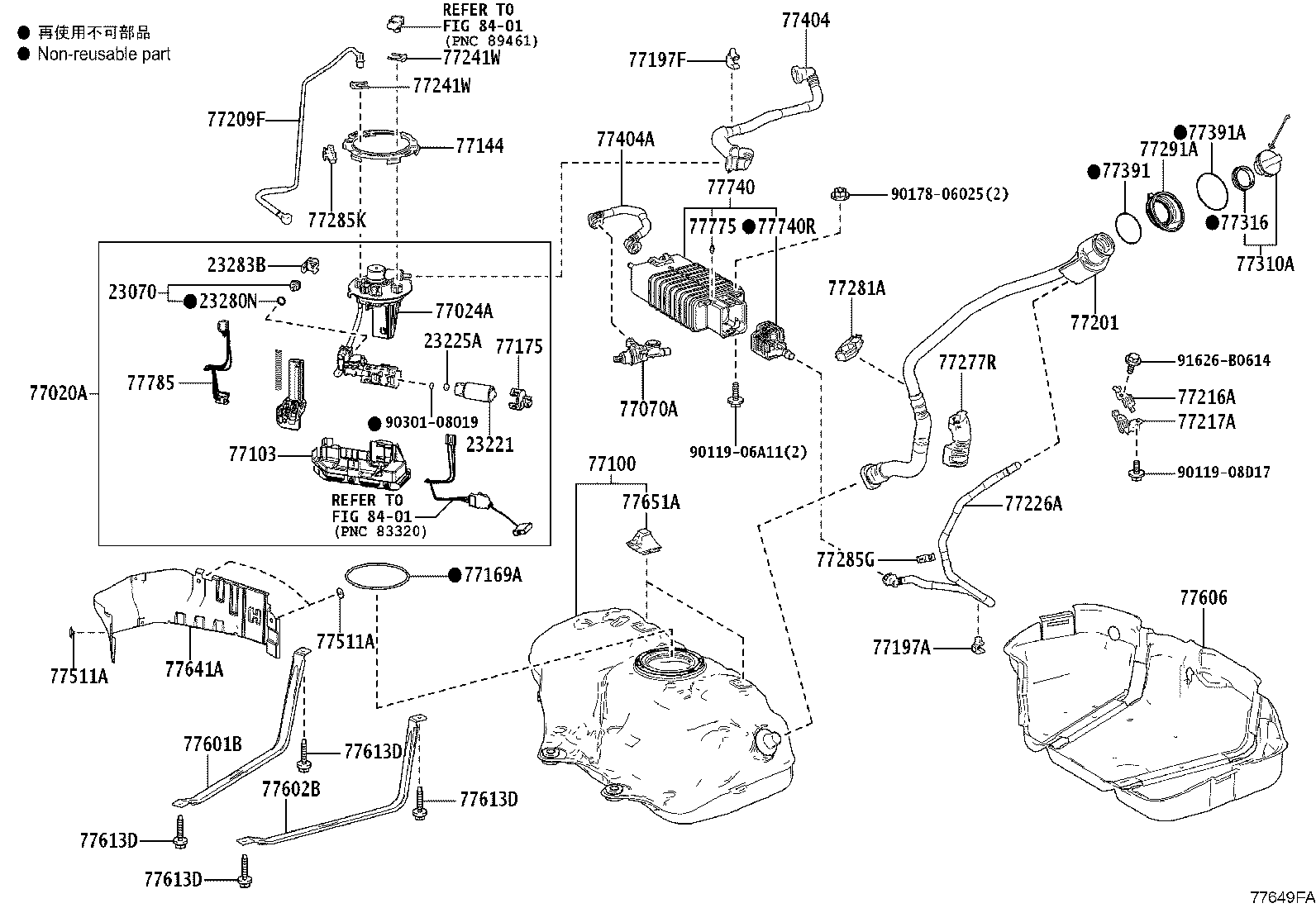 77001-33311 TANK ASSY, FUEL product image