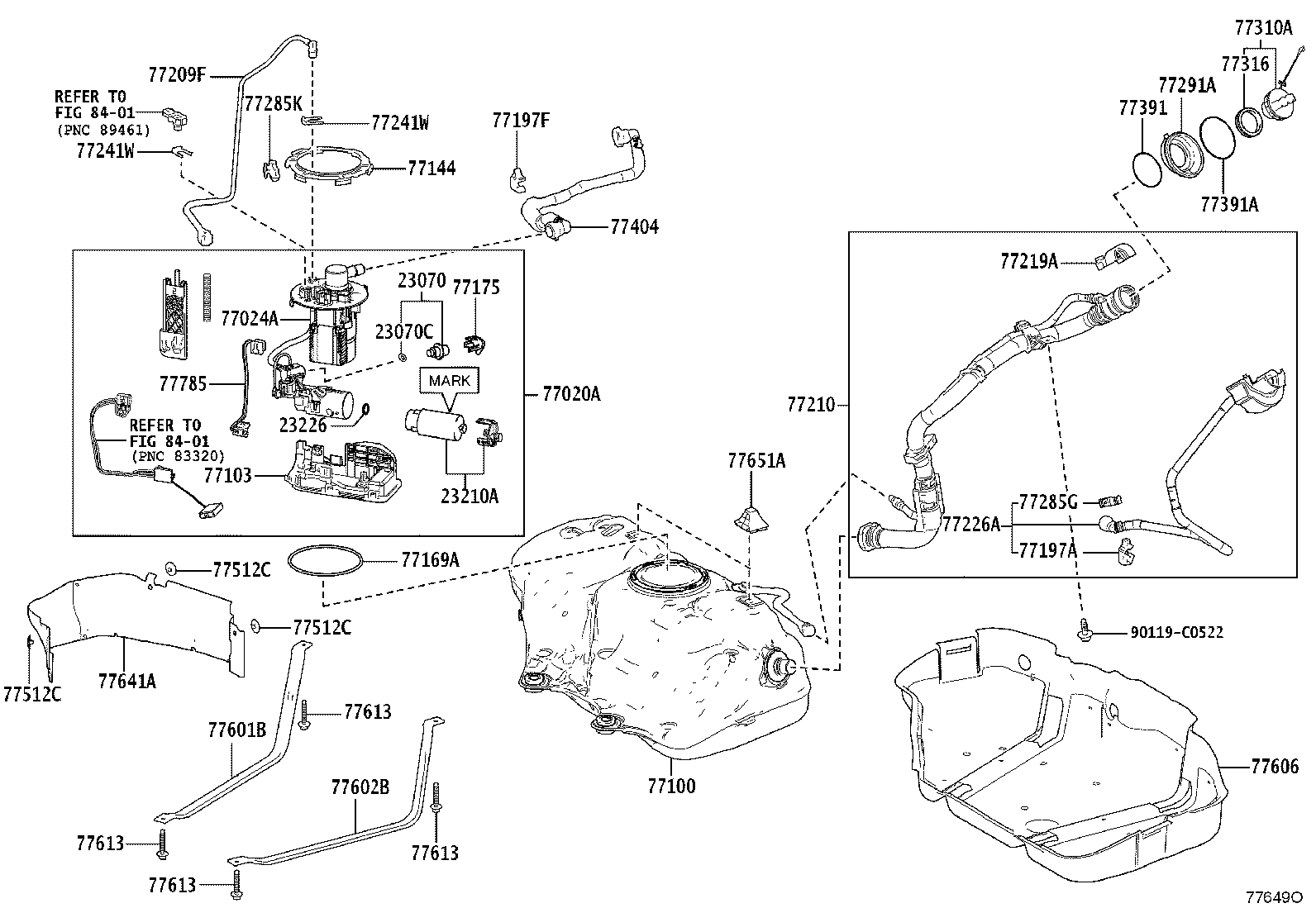 77020-07100 TUBE ASSY, FUEL SUCTION W/PUMP & GAGE product image