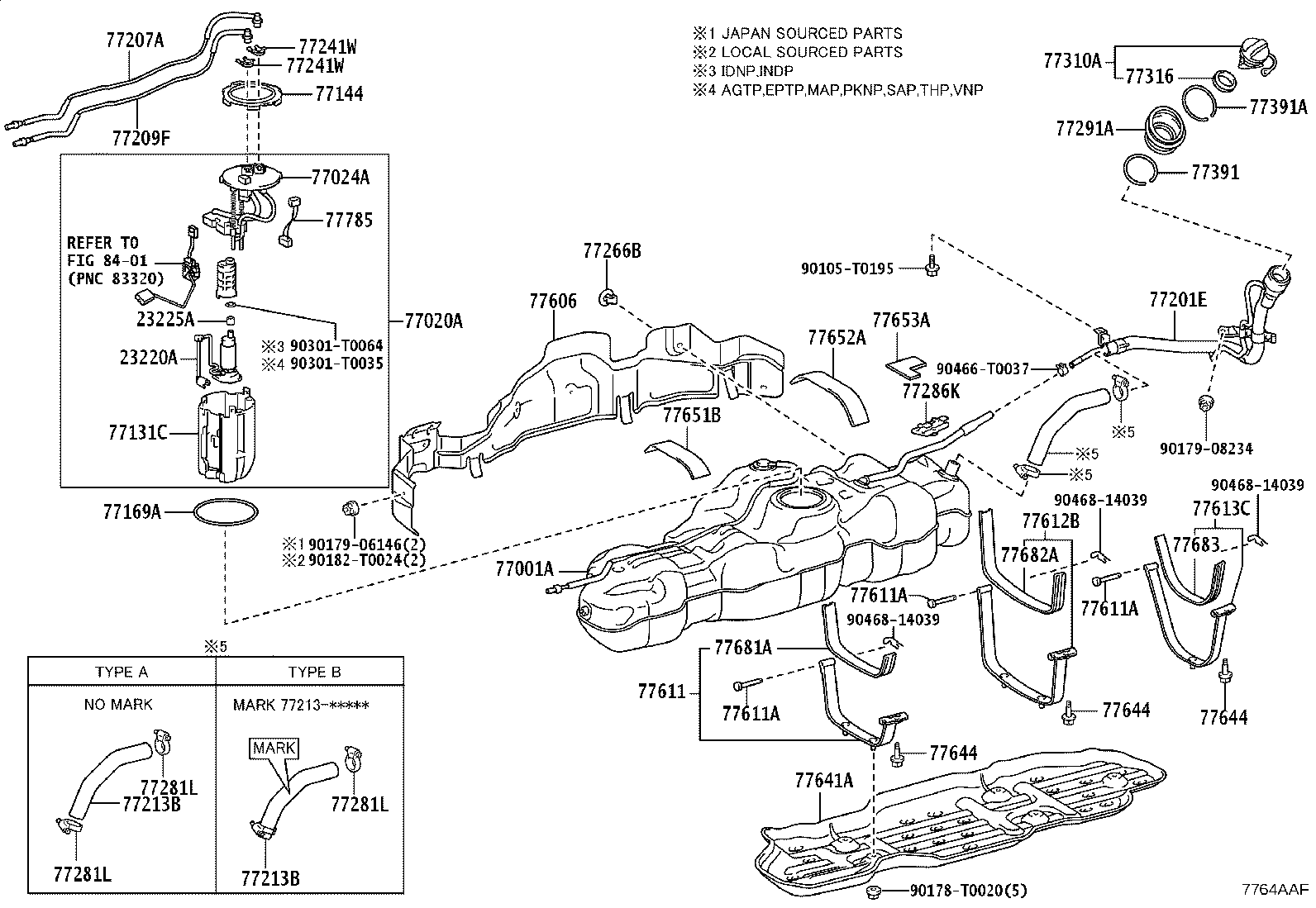 77001-0K780 TANK SUB-ASSY, FUEL product image
