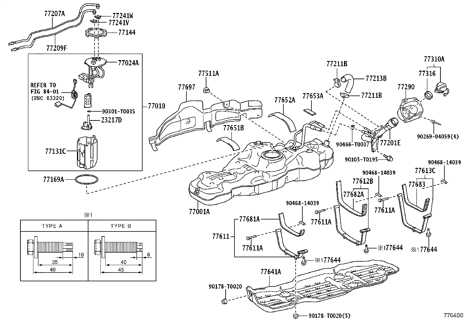 77601-0K170 BAND, FUEL TANK product image