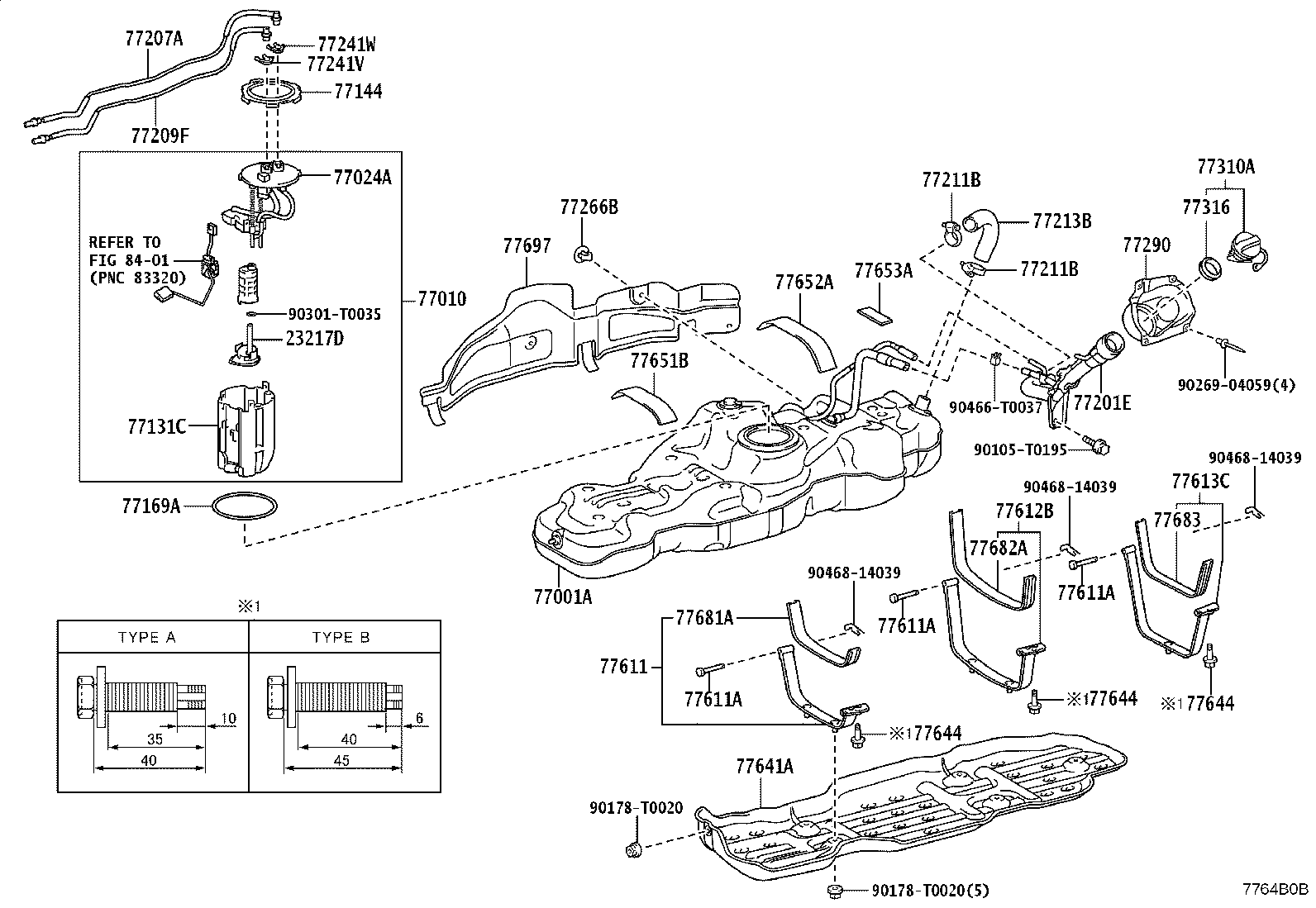 77601-0K170 BAND, FUEL TANK product image
