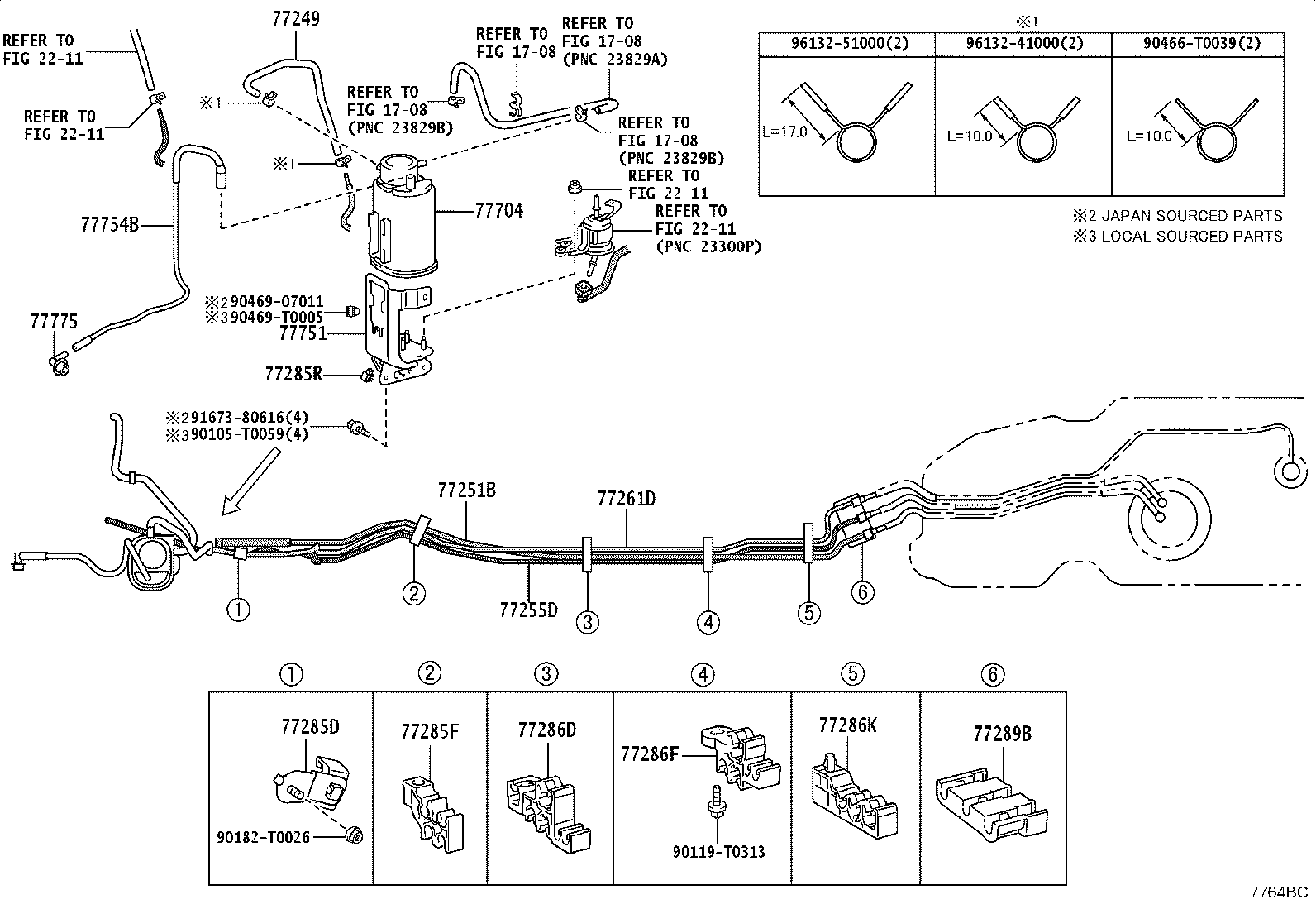 77601-0K170 BAND, FUEL TANK product image
