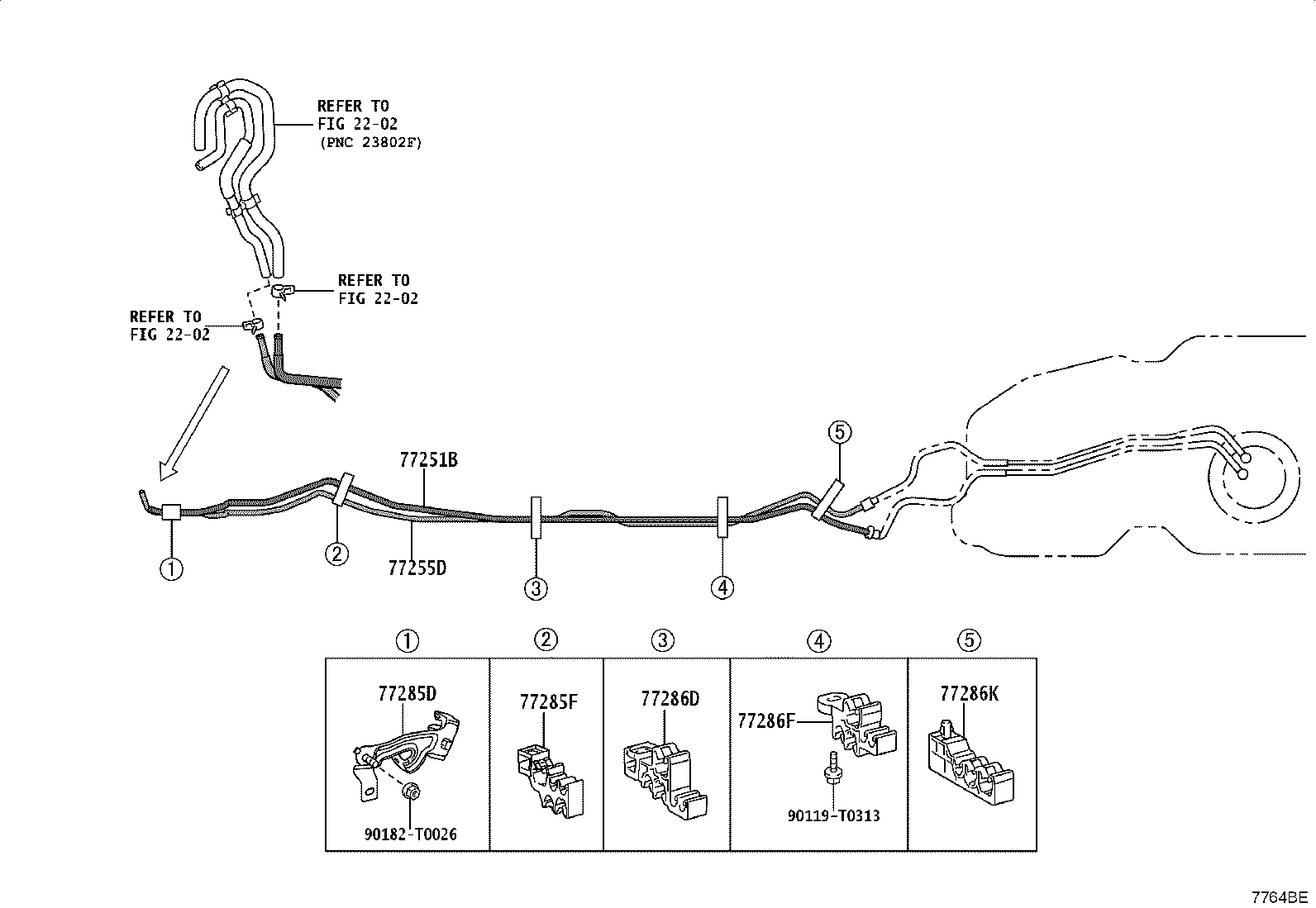 77601-0K170 BAND, FUEL TANK product image