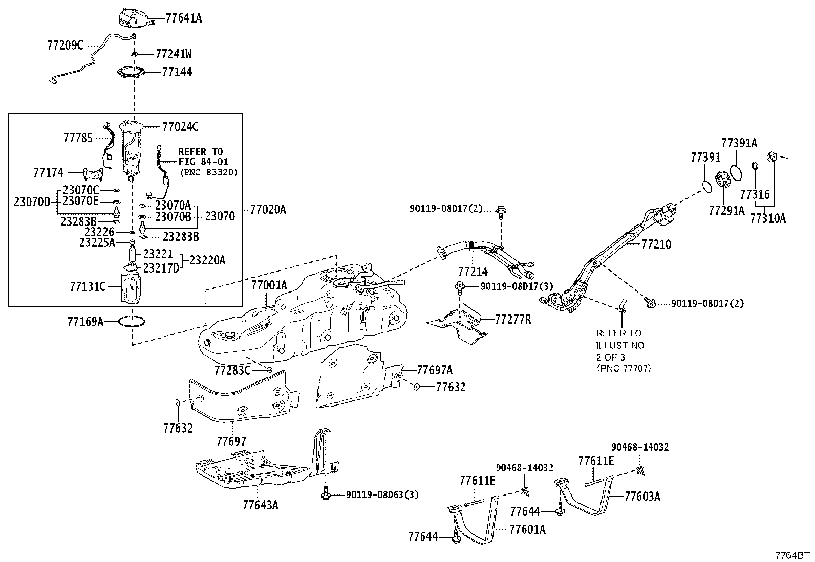 77404-60130 HOSE SUB-ASSY, FUEL TANK VENT product image