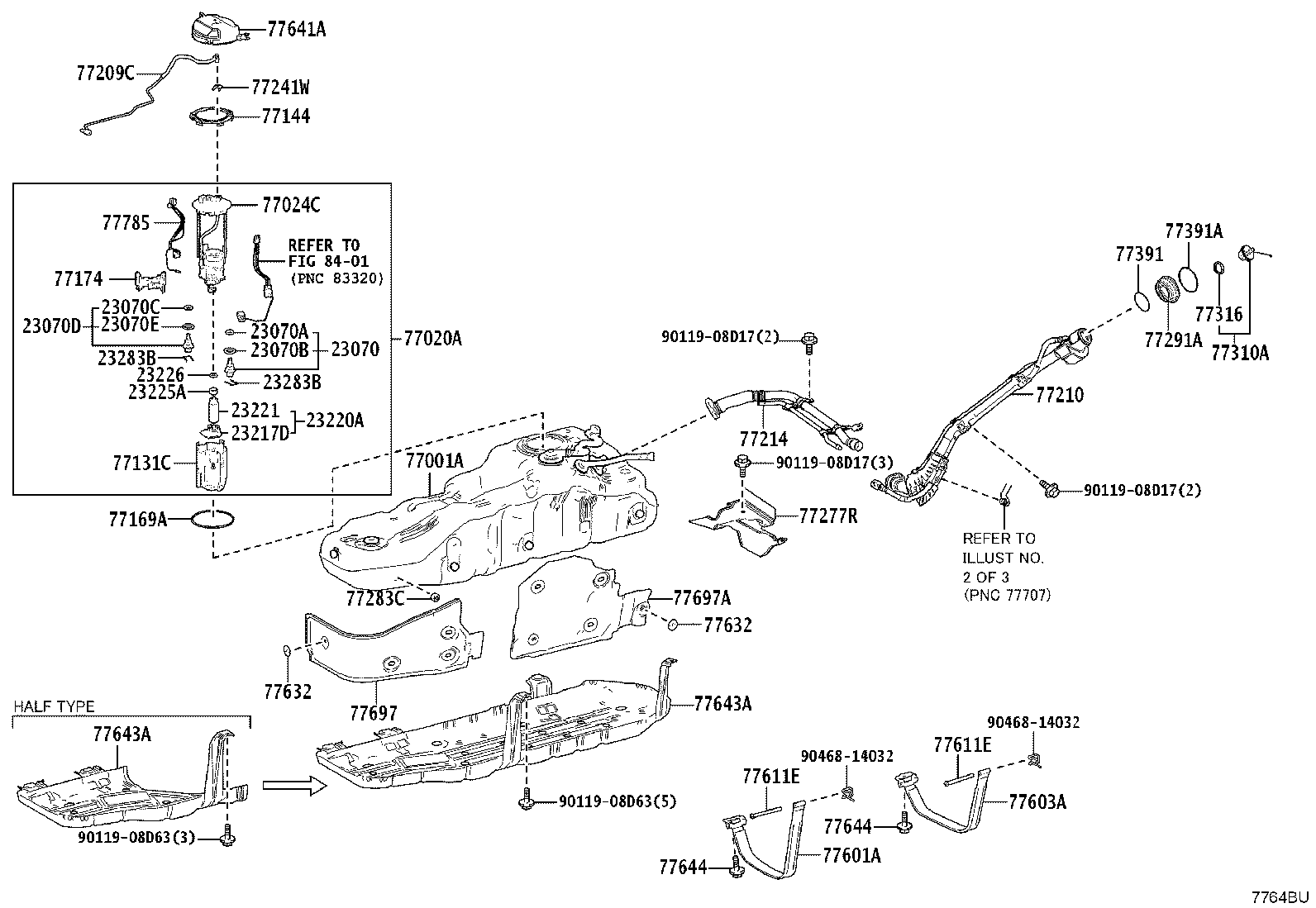 77404-60130 HOSE SUB-ASSY, FUEL TANK VENT product image