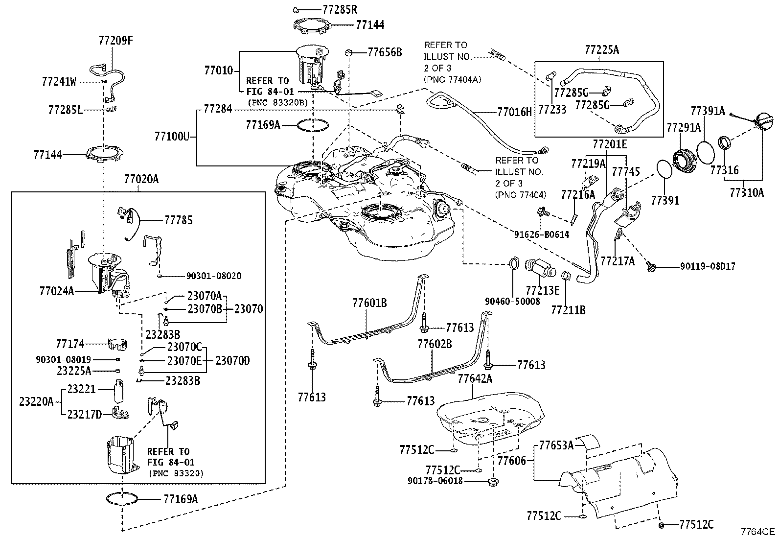 23210-24010 PUMP ASSY, FUEL W/MOTOR & BRACKET product image