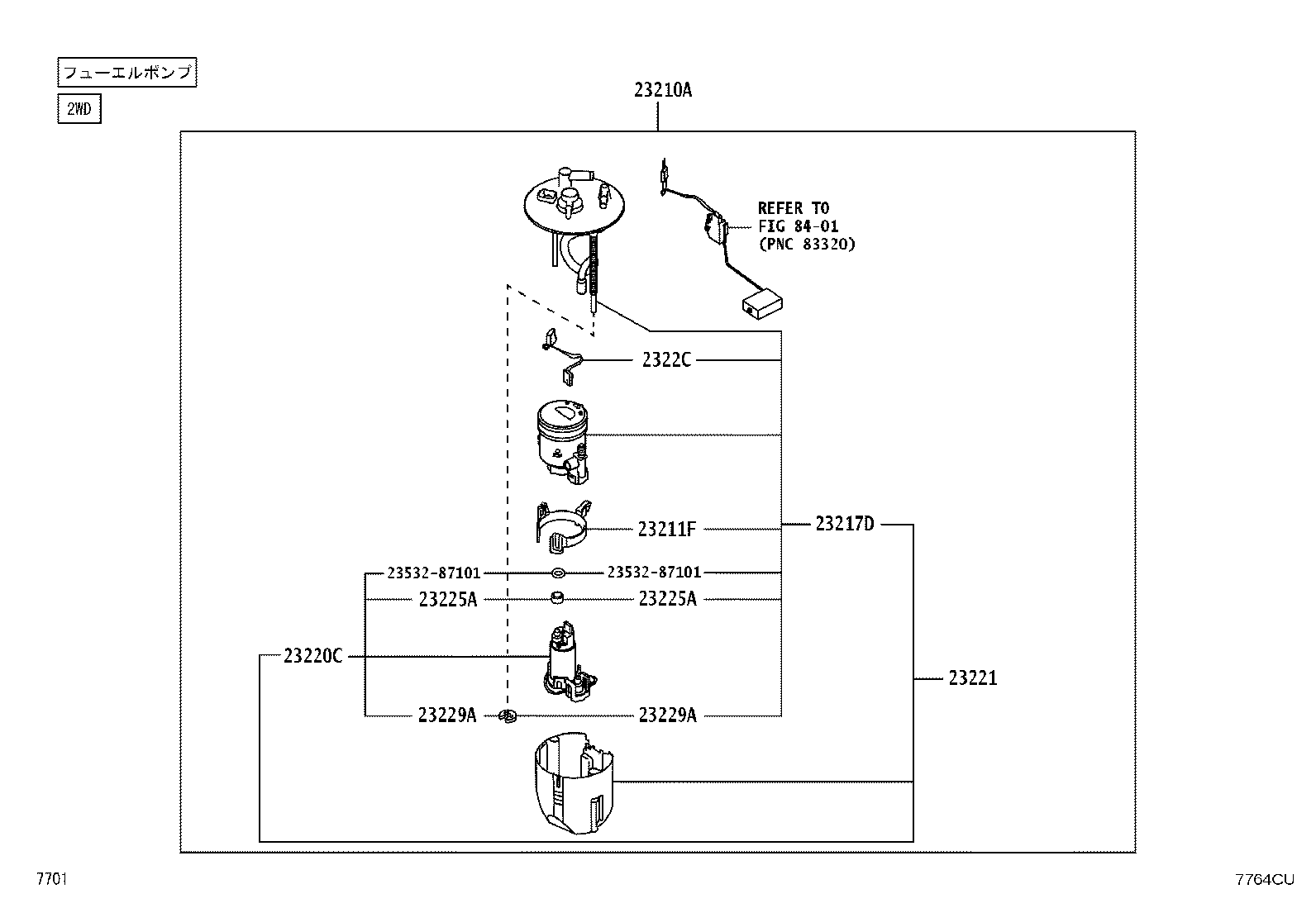 77035-B1090 CABLE SUB-ASSY, FUEL LID LOCK CONTROL product image