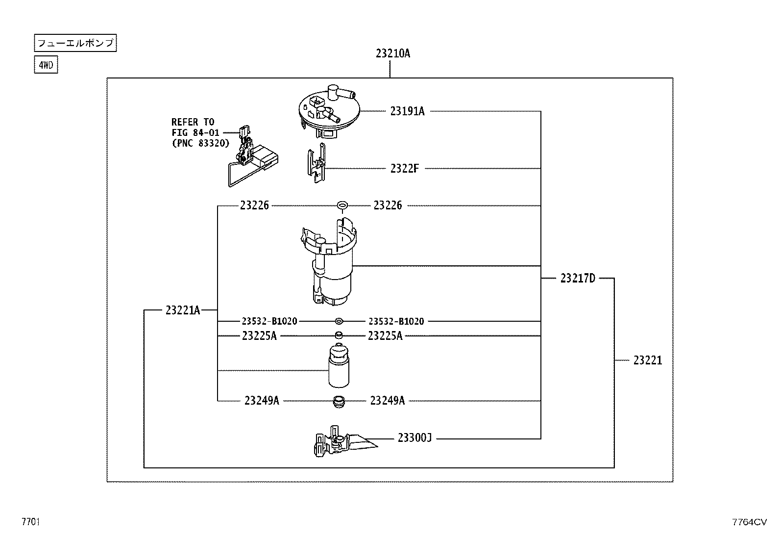 77035-B1090 CABLE SUB-ASSY, FUEL LID LOCK CONTROL product image