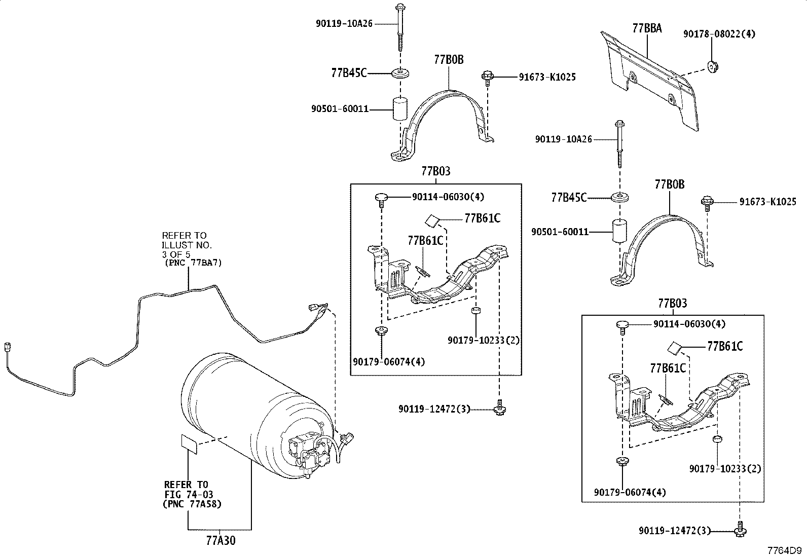 77A10-62133 TANK ASSY, HYDROGEN, NO.1 product image