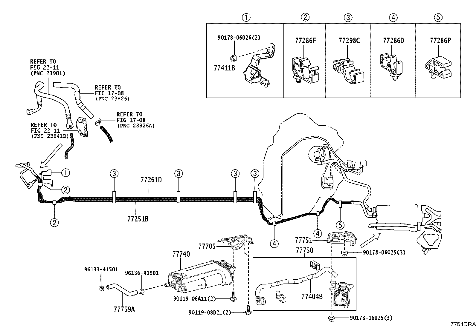 77020-0A100 TUBE ASSY, FUEL SUCTION W/PUMP & GAGE product image