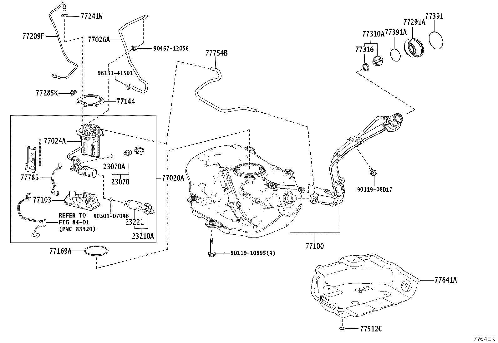 77001-16380 TANK ASSY, FUEL product image