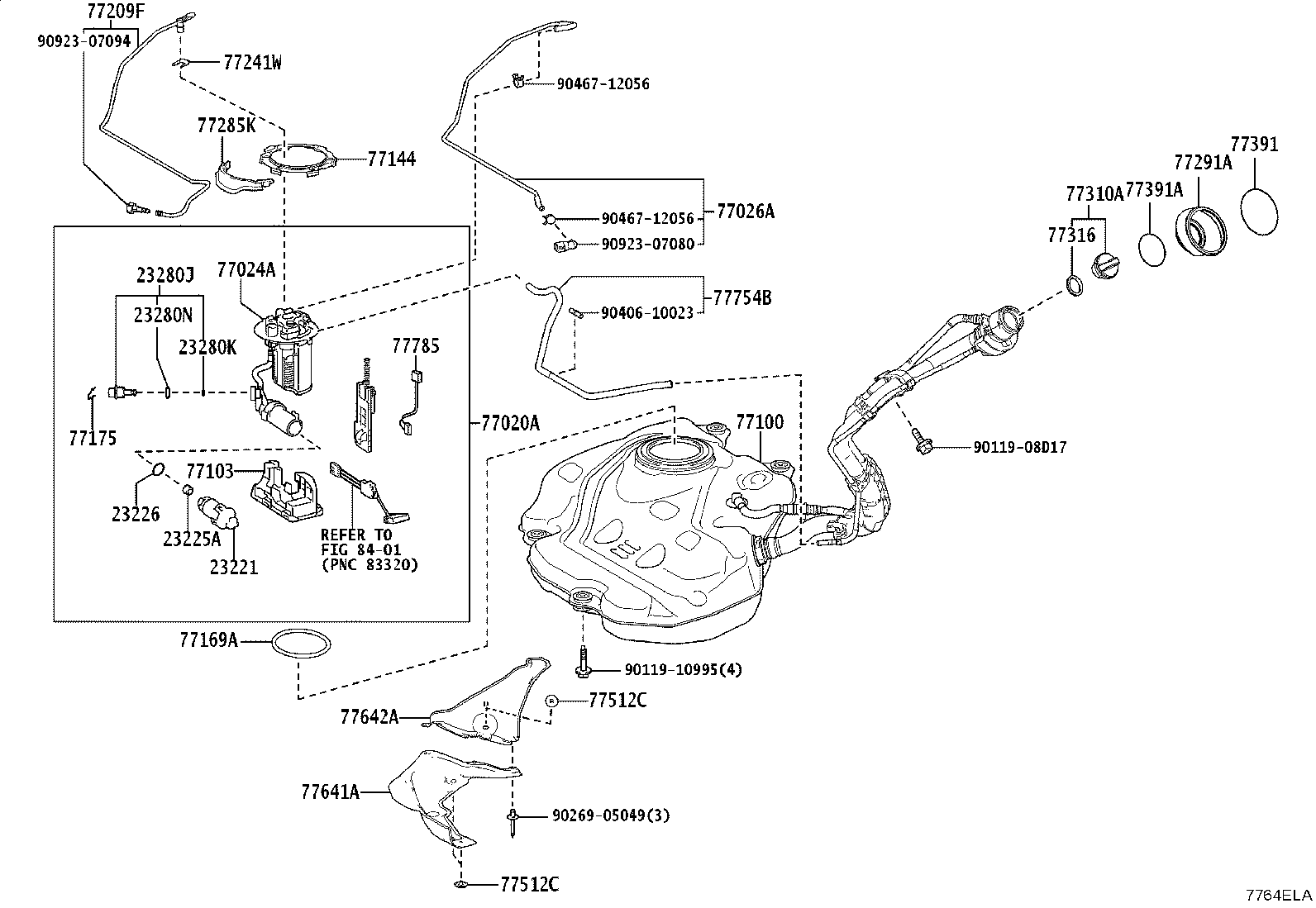 77001-16380 TANK ASSY, FUEL product image