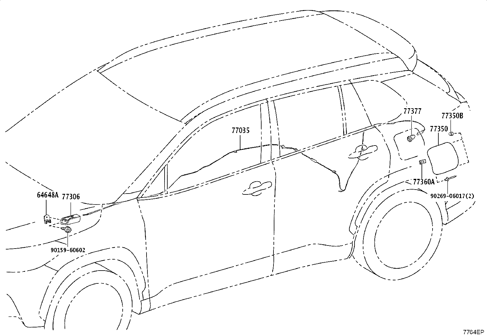 77001-16380 TANK ASSY, FUEL product image