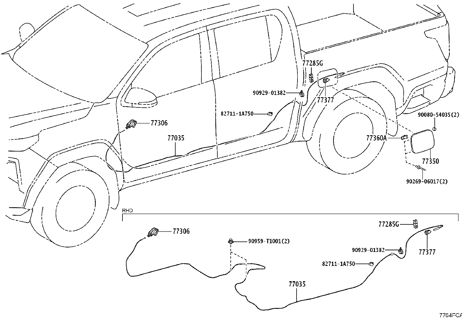 77261-KK030 TUBE, FUEL TANK TO CANISTER product image