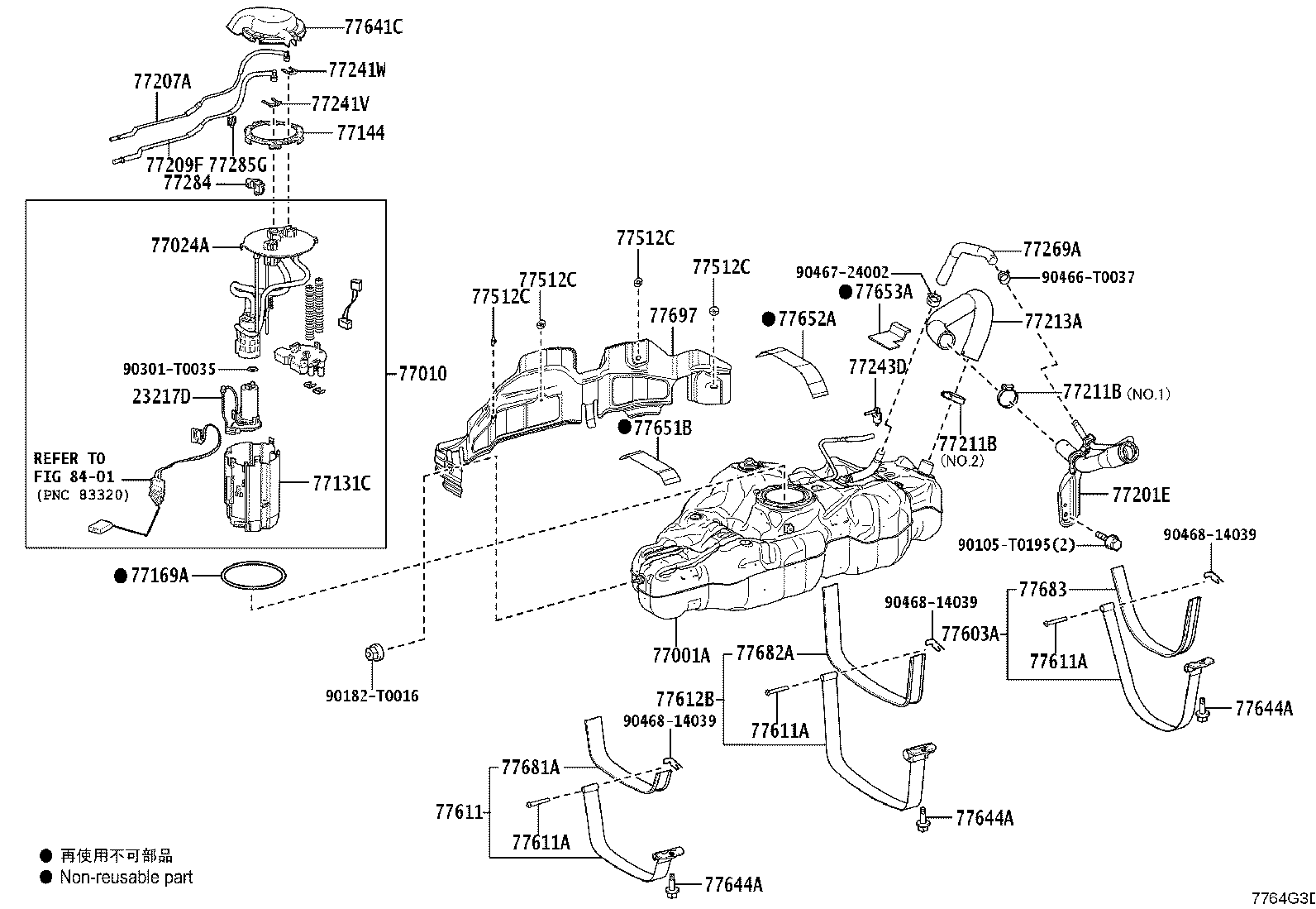 77001-0K810 TANK SUB-ASSY, FUEL product image