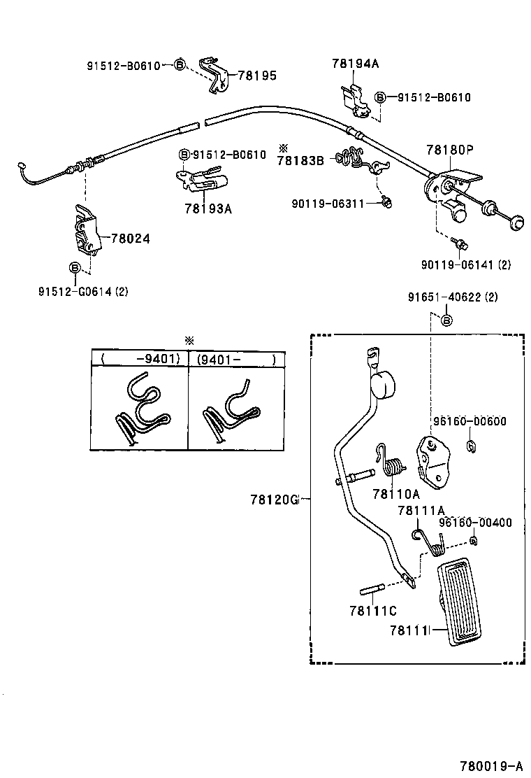 78180-2D710 CABLE ASSY, ACCELERATOR CONTROL product image