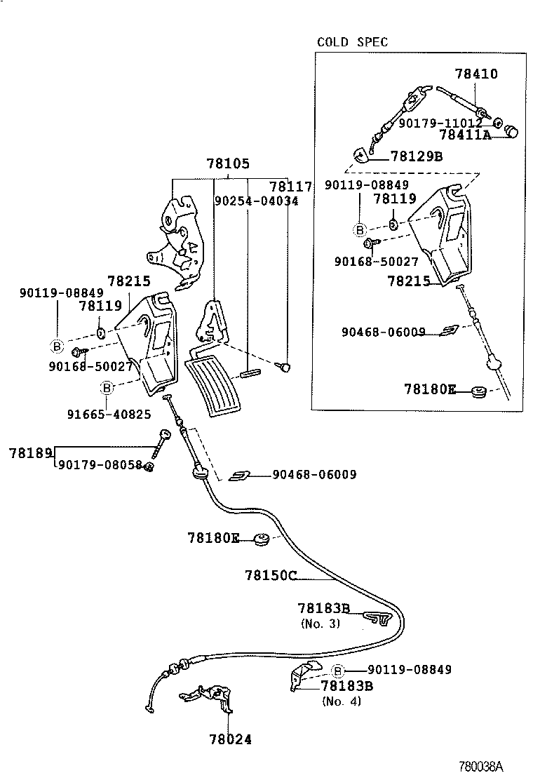 78150-26010 WIRE ASSY, ACCELERATOR FLEXIBLE product image