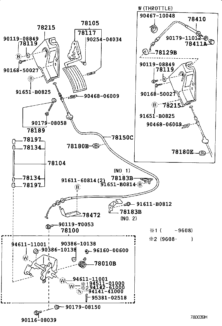 78024-26010 BRACKET, ACCELERATOR CONTROL CABLE product image