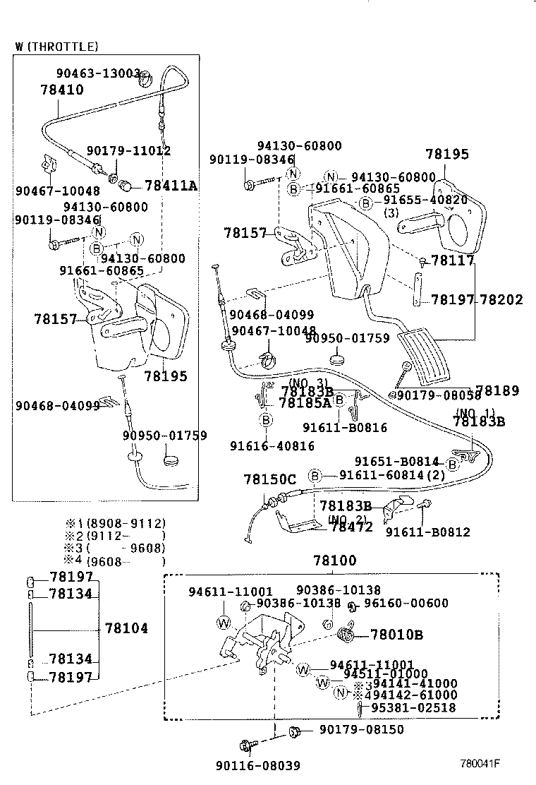78024-26010 BRACKET, ACCELERATOR CONTROL CABLE product image