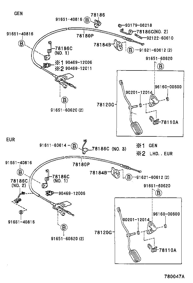 78180-16410 CABLE ASSY, ACCELERATOR CONTROL product image